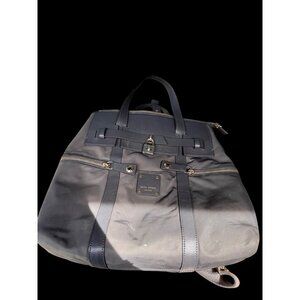 Henri Bendel Convertible Gray Nylon Jetsetter Backpack